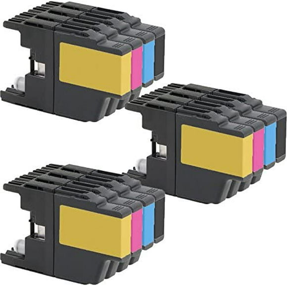3 Set of 4 Inkfirst® Ink Cartridges Compatible Remanufactured for Brother LC75 MFC-J625DW MFC-J6510DW MFC-J6710DW MFC-J6910DW
