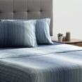 thumbnail image 2 of Sheet Set 4PC K Solid Stripe Navy, 2 of 3