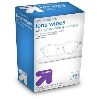 Pre-Moistened Lens Wipes - 60ct - Up&Up™