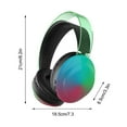 thumbnail image 3 of Christmas Gifts Liweisiy Headset Bluetooth Headset Bright Color Rgb Lamp All-Package Earmuffs Wireless Sports Headset D3562 Black, 3 of 8