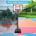 thumbnail image 3 of Best Choice Products Kids Height-Adjustable Basketball Hoop, Portable Game w/ 2 Wheels, Square Backboard - Clear, 3 of 7