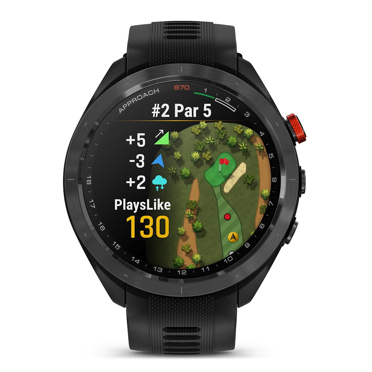 Garmin Approach S70 GPS 1.4" Black case with Black Ceramic Band Smart Watch