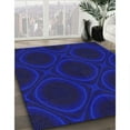 thumbnail image 2 of Ahgly Company Indoor Square Patterned Earth Blue Novelty Area Rugs, 4' Square, 2 of 6