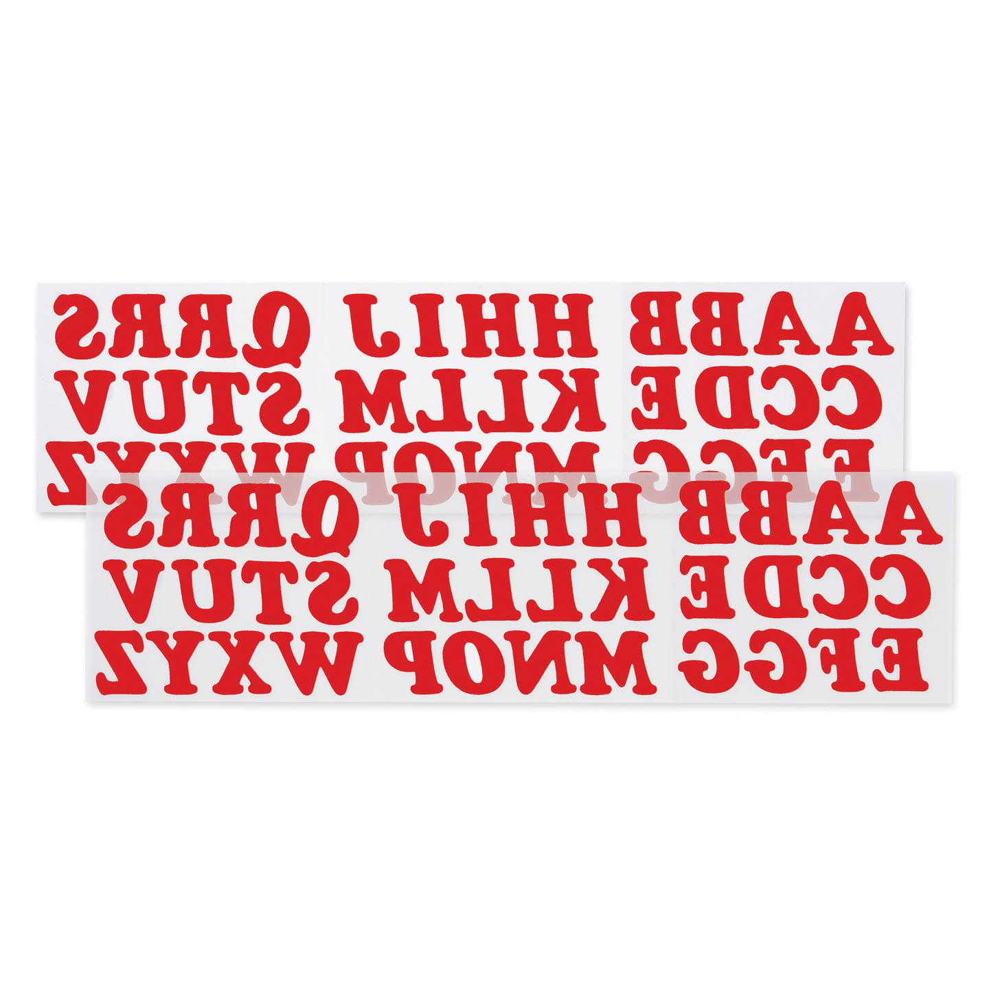 Iron On Letters Red 1 1 4 Inches 72 Pack Walmart Com Walmart Com