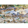 thumbnail image 2 of Sargent, John Singer 18x13 White Modern Wood Framed Museum Art Print Titled - Mountain Stream, 2 of 4