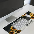 thumbnail image 2 of Sunflower Mouse Pad XL, Extended Large Gaming Mouse Pad, Lavender Sunflower Mousepad, Floral Long Big Desk Mouse Mat, Sunflower Decor Stuff Accessories, 31.5 X 11.8 Inch, 2 of 5