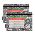 thumbnail image 5 of FORMRS 2 Pack Pencil Pouch for 3 Ring Binder with Clear Window Zipper Pen Case Stationery Organizer, Blue Floral Horses Pattern, 5 of 6