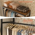 thumbnail image 6 of Garment Rack Freestanding Closet Organizer,Heavy-duty Wardrobe Closet with Shelves for Storage,Metal Clothing Rack for Bedroom, 6 of 7