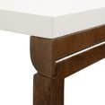 thumbnail image 4 of Kate and Laurel Kaya Modern Wall-Mounted Folding Table, 24 x 33 x 31, White and Walnut, Space-Saving Versatile Table with Folding Design for Dining Room or Home Office Decor, 4 of 9