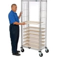 thumbnail image 2 of Nexel Side Load Wire Tray Truck with 39 Tray Capacity, 30"L x 18"W x 69"H, 2 of 5