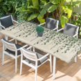 thumbnail image 2 of Green Eucalyptus Leaves Table Cloths for 8 Foot Rectangle Tables, Summer Botanical Weeping Rustic Patio Waterproof Elastic Fitted Tablecloths, Washable Rectangular Table Cover for Camping, 2 of 8