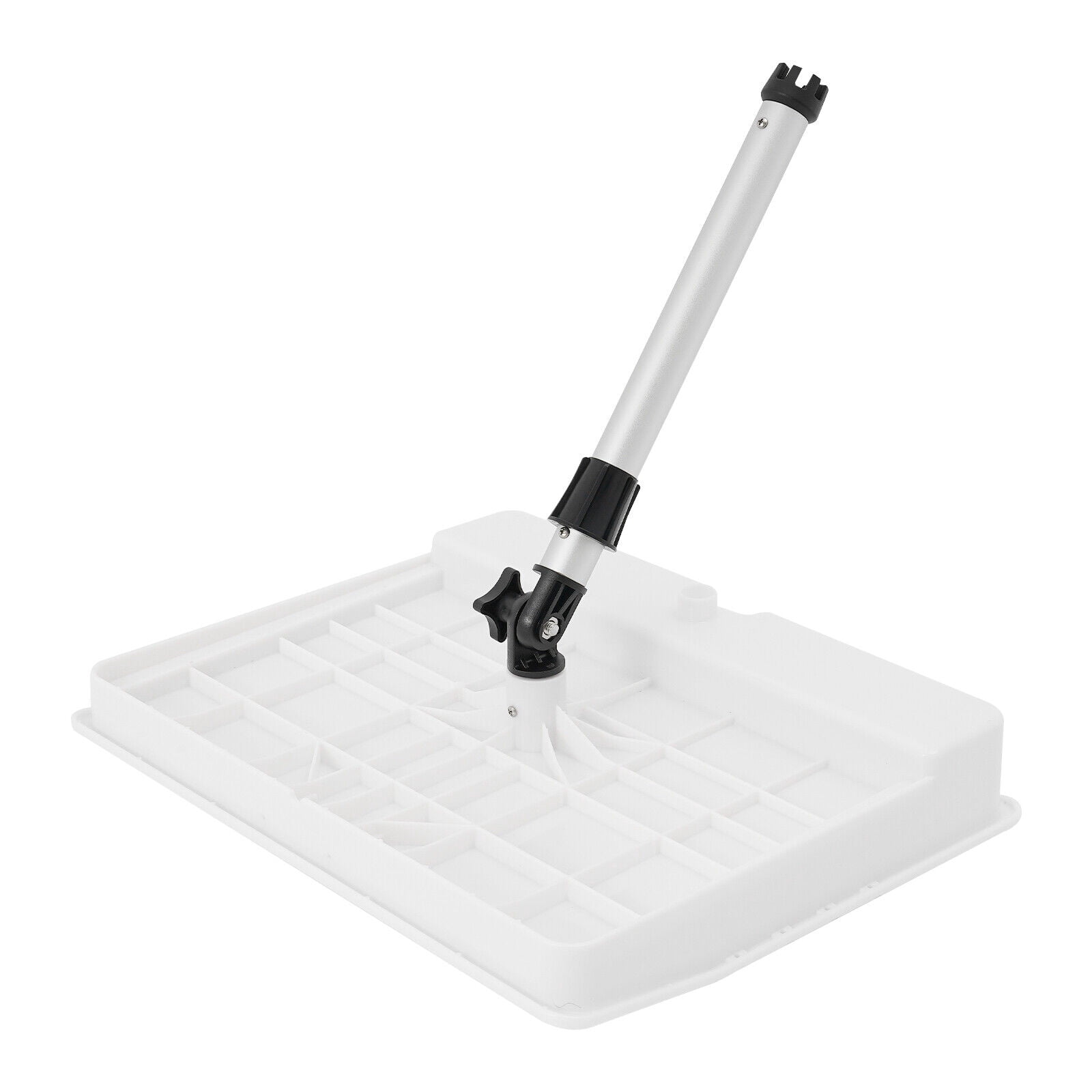 White Marine Cutting Board - Adjustable Angle Boat Table with Knife Slots & Drain Hole - Corrosion Resistant PP/Aluminum Design
