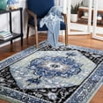 thumbnail image 2 of SAFAVIEH Vintage Hamadan Kimmee Oriental Area Rug, Blue/Light Green, 6'7" x 9', 2 of 8