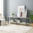 thumbnail image 2 of Manhattan Comfort Celine Side Table Console from Engineered Wood in White/Black, 2 of 2