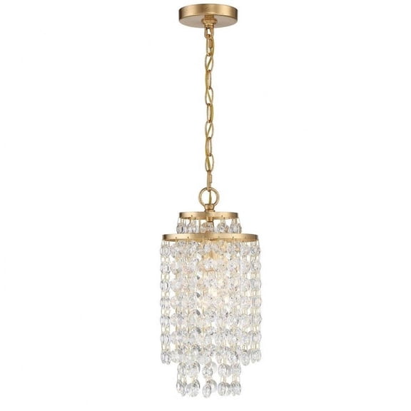 1 Light Chandelier-Antique Gold Finish Bailey Street Home 49-Bel-4543610