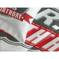 thumbnail image 4 of Ambesonne 15th Birthday Quilted Bedspread Set 3 Pcs, 15 Emblem, King Size, Red Grey and White, 4 of 5