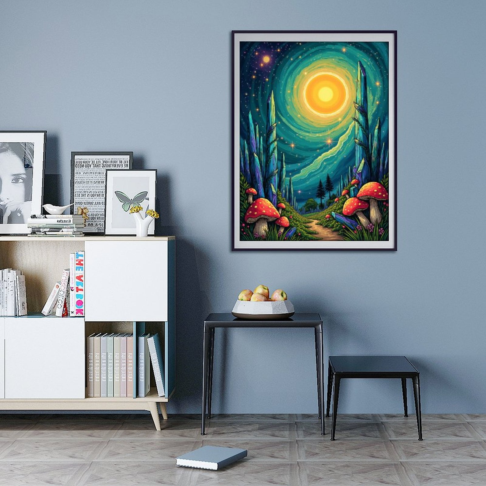Diamond Art Kit for Adults, Tranquil Fantasy Forest Pathway Diamond Painting for Adults Beginners, 5D DIY Diamond Art Painting Kits, Colorful Diamond Painting Craft for Home Decor 12x16