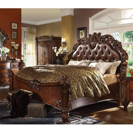 Cherry King Bedroom Set 3P w/Nightstands Vendome 21997EK Acme Classic
