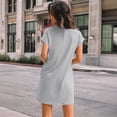 thumbnail image 7 of SUNBS Dresses for Womens Summer Spring T Shirt Dress Vacation Beach Mini Sundress Loose Clothes with Pockets, 7 of 7