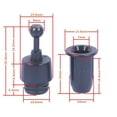 thumbnail image 1 of Bgsha 10 PCS Diy Audio Speaker Buckles Plastic Ball Socket Type Grill Guides Peg Kit, 1 of 8