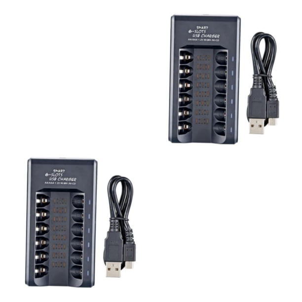 Sidaley Universal AA/AAA Battery Charger Over-Charge Protection Ni-MH for Tipo 1 2Conjunto