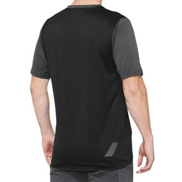 100% MTB Ridecamp Short Sleeve Jersey Large Charcoal | Black