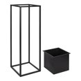 thumbnail image 3 of Kate and Laurel Palade Modern Indoor Plant Stand, Set of 2, Black, Chic Metal Indoor Planter, 3 of 7