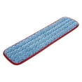 thumbnail image 2 of Rubbermaid Commercial HYGEN Microfiber Single-Sided Damp Room Mop Pad, 18.5-Inch, Red (FGQ41000RD00), 2 of 4
