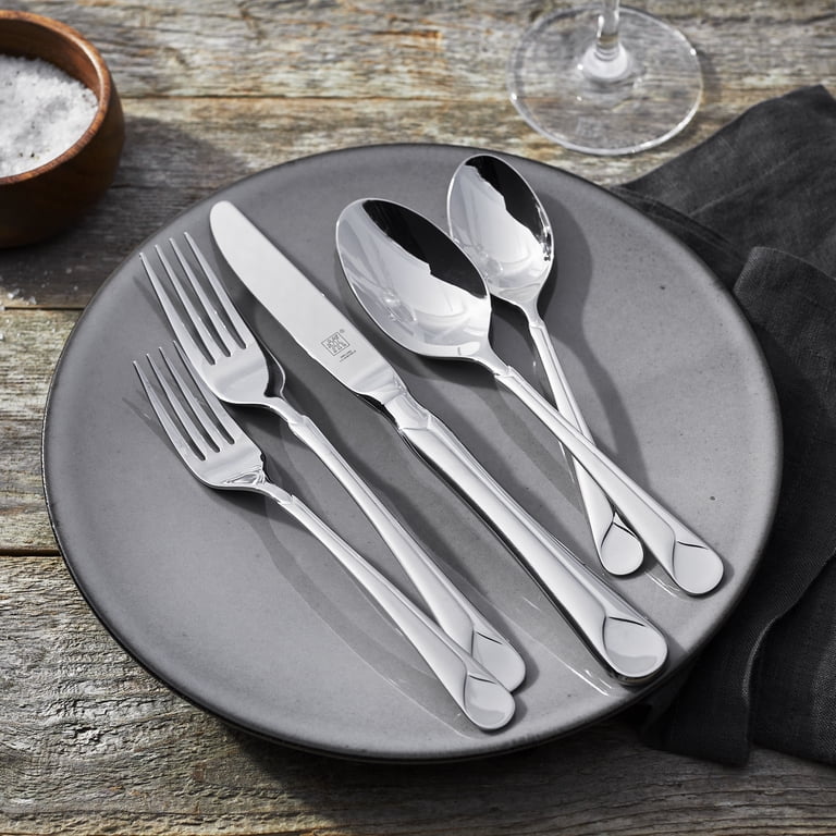 ZWILLING J.A. Henckels ANGELICO 18/10 Stainless Flatware – Contemporary, Glossy, Silver