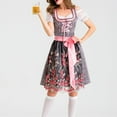 thumbnail image 4 of Njagoc3 Womens Short Sleeve Dirndl Dress, Oktoberfest & Folk Festival Wear, German Theme Party Outfit, 4 of 6