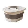 thumbnail image 2 of SouMaox Foldable Bucket Crown Design Portable Soaking Basin Collapsible Washing Tub for Home Bathroom Apartment Travel Use, 2 of 8