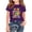 Purple, variant on Girls 100 Days of School Shirt, Yellow Kids 100th Day Celebration Tshirt, Short Sleeve Graphic Tee with Cut Out Shoulder,Size 5-6 T