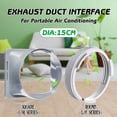 thumbnail image 3 of HEVIRGO Round/Square Shaped Exhaust Duct Interface for 15cm Portable Air Conditioner PC, 3 of 9
