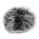 thumbnail image 4 of Paravientos de micrófono de solapa de piel artificial con clip, color negro y blanco, 4 of 14