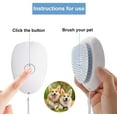 thumbnail image 2 of Cepillo para gatos, cepillo para perros, cepillo para gatos, cepillo para gatos de pelo largo, cepillo para perros y gatos autolimpiante con botón de limpieza, aplicable a gatos de pelo largo y corto, 2 of 6