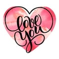 thumbnail image 2 of Romantic Lettering Love You Wall Decal Wallmonkeys Peel and Stick Vinyl Graphic (48 in H x 48 in W) WM502843, 2 of 4