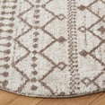 thumbnail image 3 of SAFAVIEH Tunisia Dorian Geometric Area Rug, Ivory/Tan, 6'7" x 6'7" Round, 3 of 7