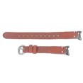 thumbnail image 5 of Correa de reloj deportivo de cuero PU de lona suave, pulsera de repuesto transpirable apta para Mi Band 8 NFC, color marrón caramelo, 5 of 5