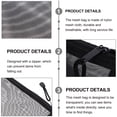 thumbnail image 6 of IBASETOY 10Pcs Black Nylon Mesh Makeup Bags Travel Cosmetics Pouch Pencil Zipper Organizer, 6 of 9