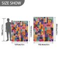 thumbnail image 6 of Yayeee Throw Blanket for Couch Soft Warm 50" x 60" Sofa Chair Bed Decoration, Art Buildings, 6 of 7