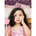 thumbnail image 2 of Princess Tiaras for Little Girls, Kids Dress-up Crown Headband, Birthday Wedding Halloween Cosplay Hair Accessories, 2 of 4