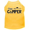 thumbnail image 1 of Happy Camper Screen Print Dog Shirt Yellow Med (12), 1 of 1