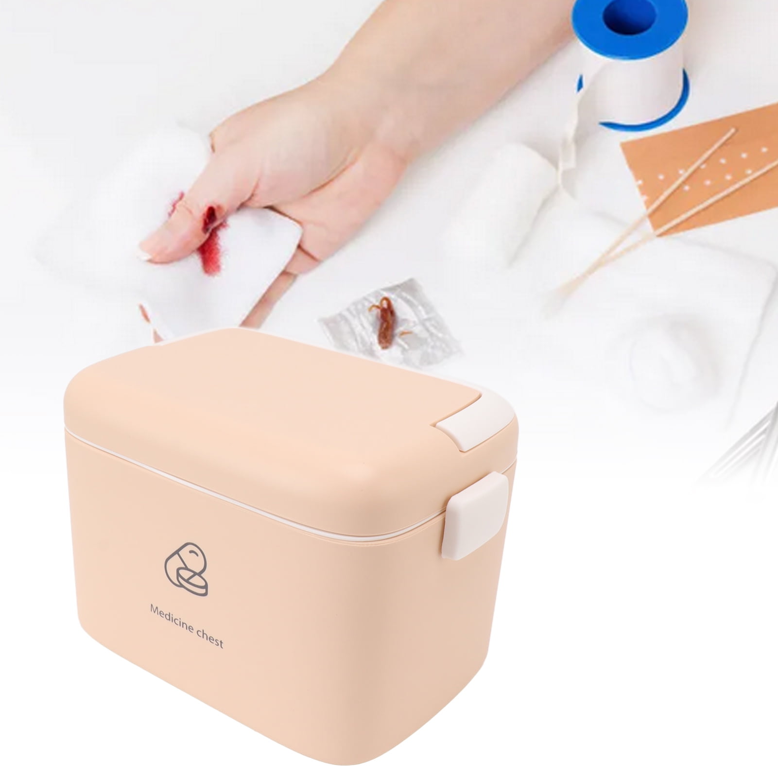 Medicine Storage Box, First Aid Kit Container, Large Family First Aid Box Medicine Box Organizer, Emergency Medicine Case
