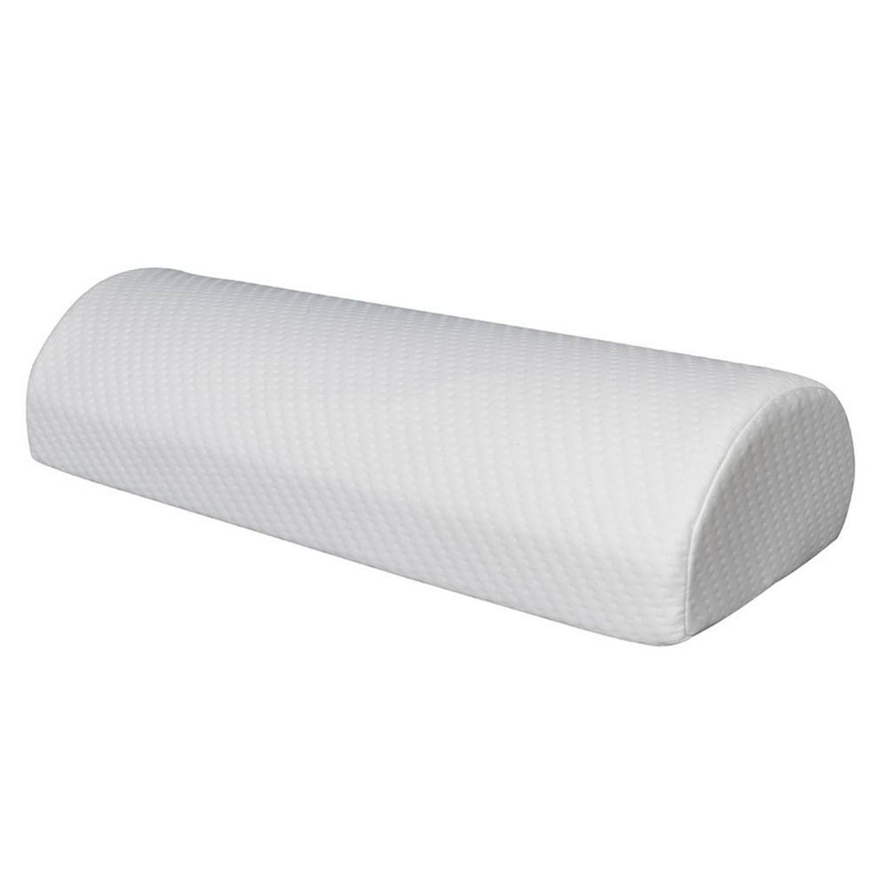Back Pain Relief Memory Foam Pillow Half Moon Bolster Knee Pillow for