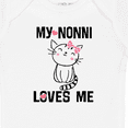 thumbnail image 4 of Inktastic Nonni Loves Me Granddaughter Kitty Cat Girls Baby Bodysuit, 4 of 5