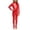 Red, variant on LIIPEE Girls Romper Metallic High Neck Long Sleeve Performance Jumpsuit Back Zipper Dance Stage Bodysuit Comfortable Breathable Soft One-Pieces,Black,7-9 Years