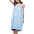 thumbnail image 3 of Soft Cotton Shower Spa Towel Bowknot Bath Robe Body Wrap for Women Ladies, 3 of 5