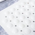 thumbnail image 3 of Alfombra De Baño Antideslizante Antimoho Respetuoso Del Medio Ambiente Baño Insípido Alfombra De Piso De Cocina Ventosa Masaje Crema-Blanco (79*39cm) brillar Electrónica, 3 of 5