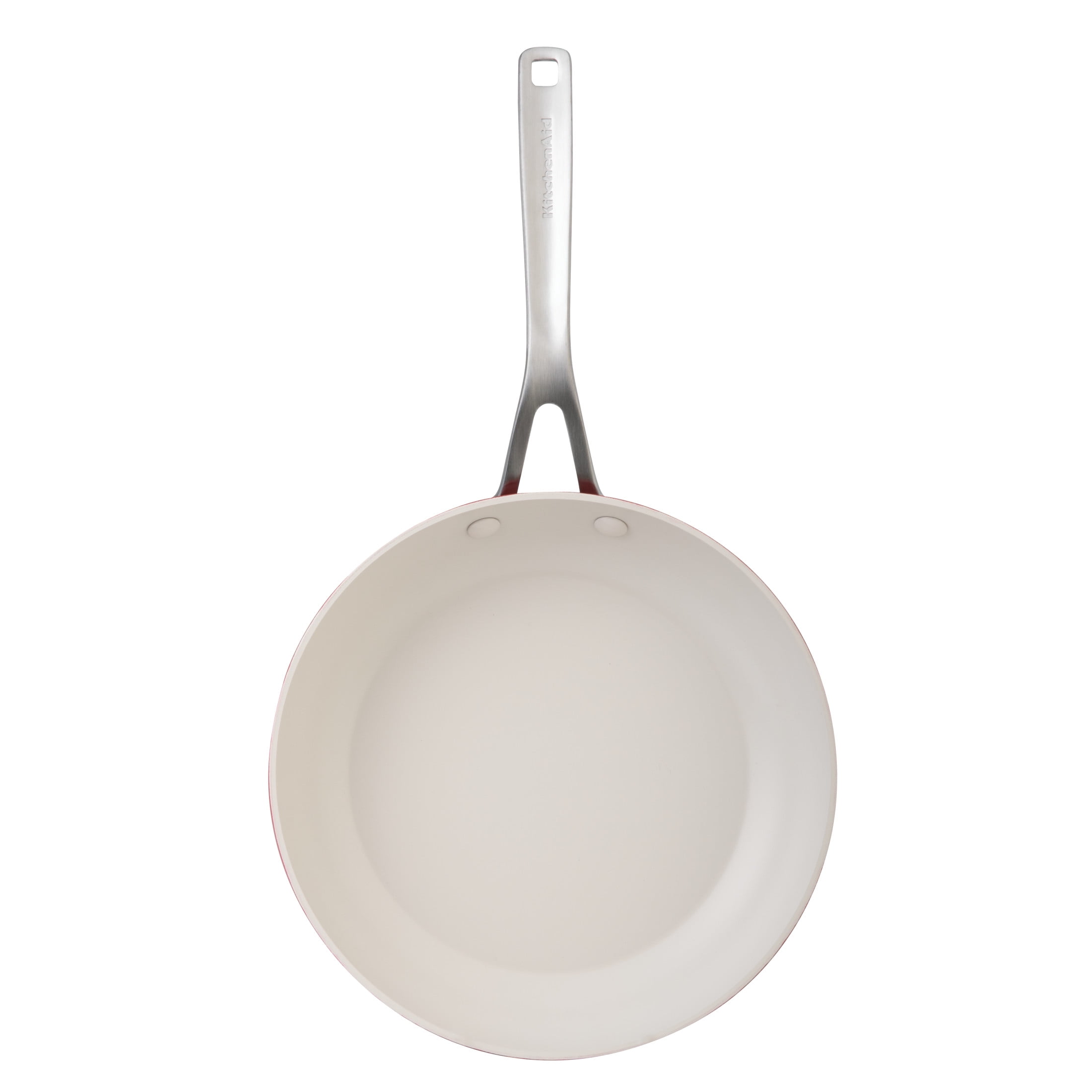 KitchenAid Ceramic Forged 10 Inch Nonstick Frying Pan, Dishwasher Safe and Oven Safe to 500°F, Empire Red