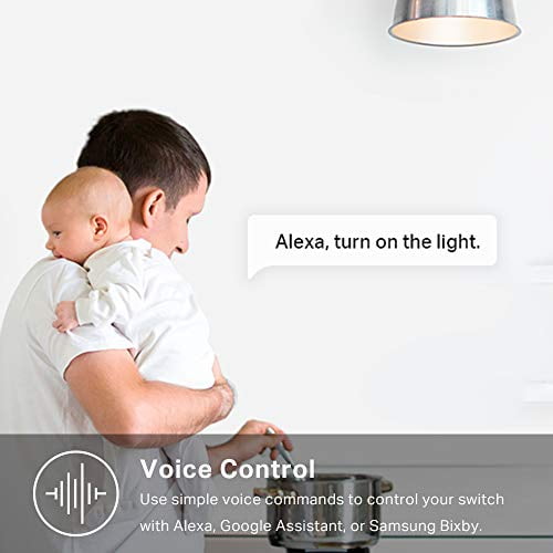 Kasa Smart HS200 Light Switch by TP-Link, Single Pole, Needs Neutral Wire, 2.4Ghz Wi-Fi Light Switch with Alexa and Google Assistant, UL Certified, 1-Pack, White Walmart.com